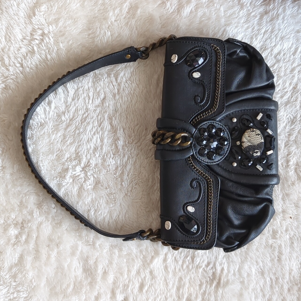 Cole Haan Black Lace G Series Handbag
